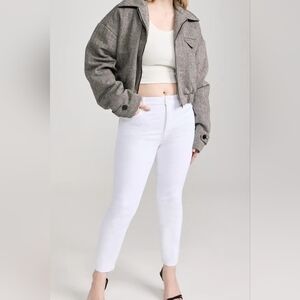 Good American Good Legs Straight Raw Hem Jeans Size 15/34 NWT